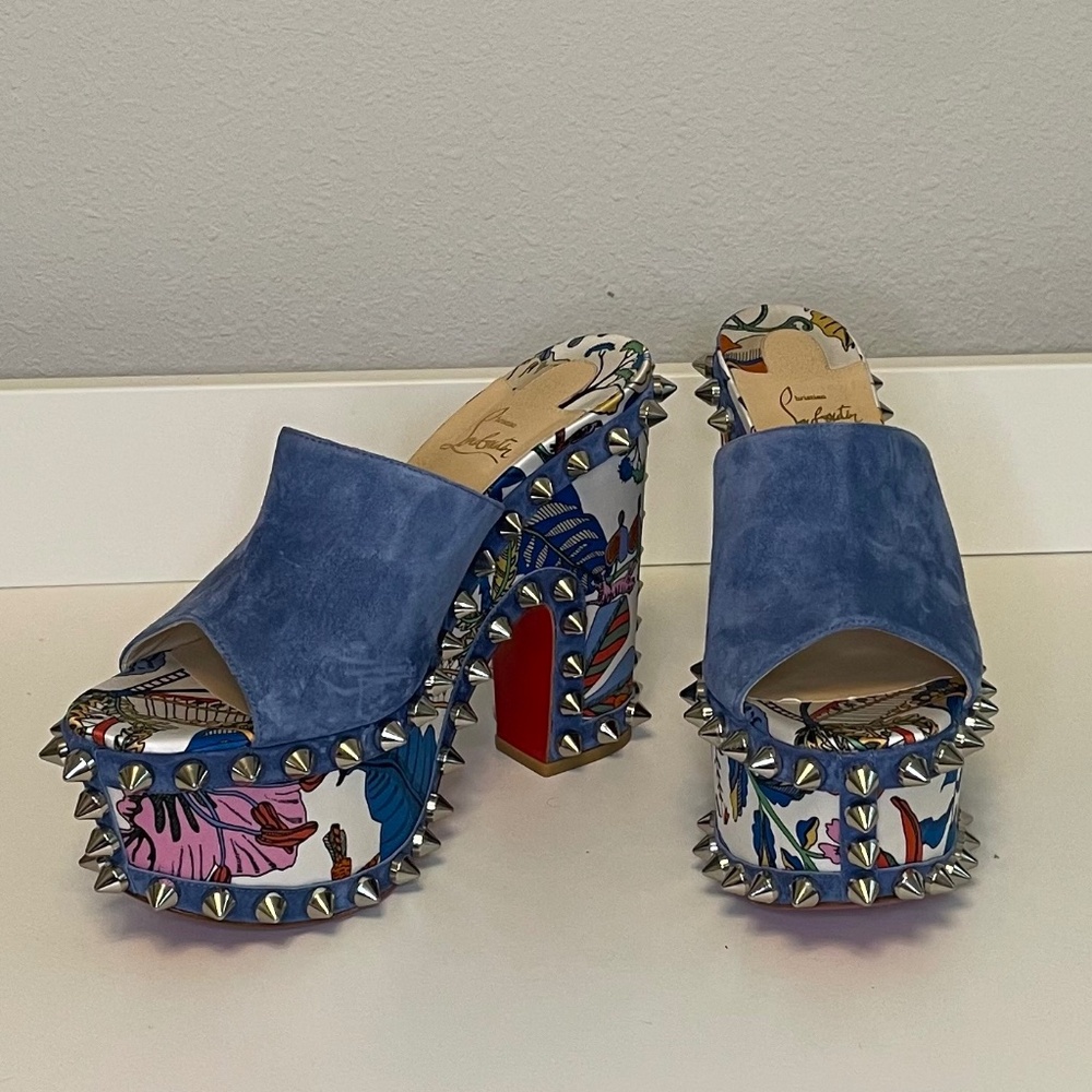 Christian Louboutin Massivatac 160 Spike Accents Mules, Size 40
